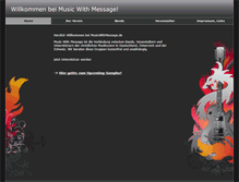 Tablet Screenshot of musicwithmessage.de